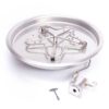 Torpedo Round Bowl Fire Pit Insert Match Lit