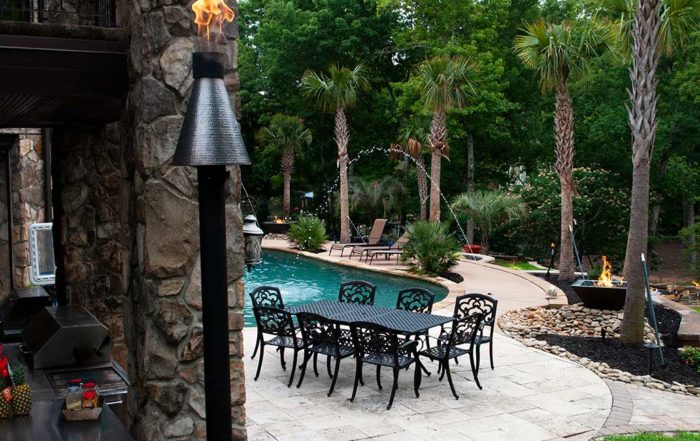 Backyard Oasis with fire, pool and patio