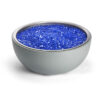 Spun Aluminum Concrete Fire Pit Bowl with Glass