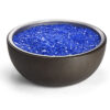 Spun Aluminum Walnut Fire Pit Bowl with Glass