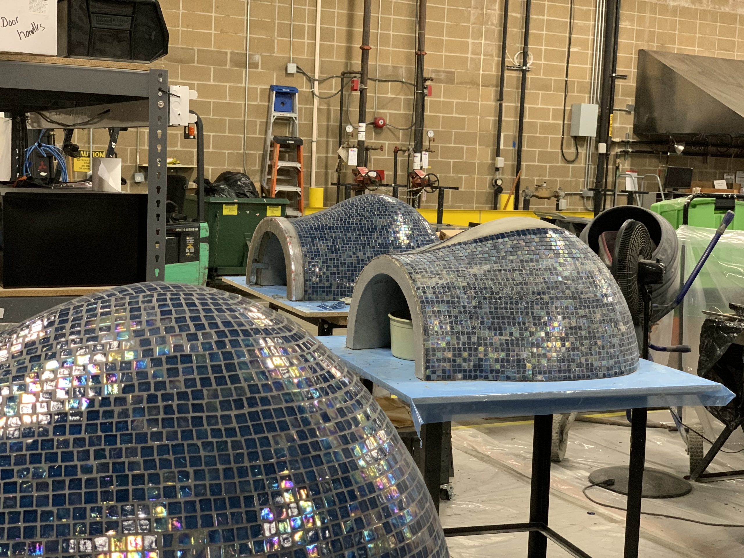 Pool Blue ovens in production 