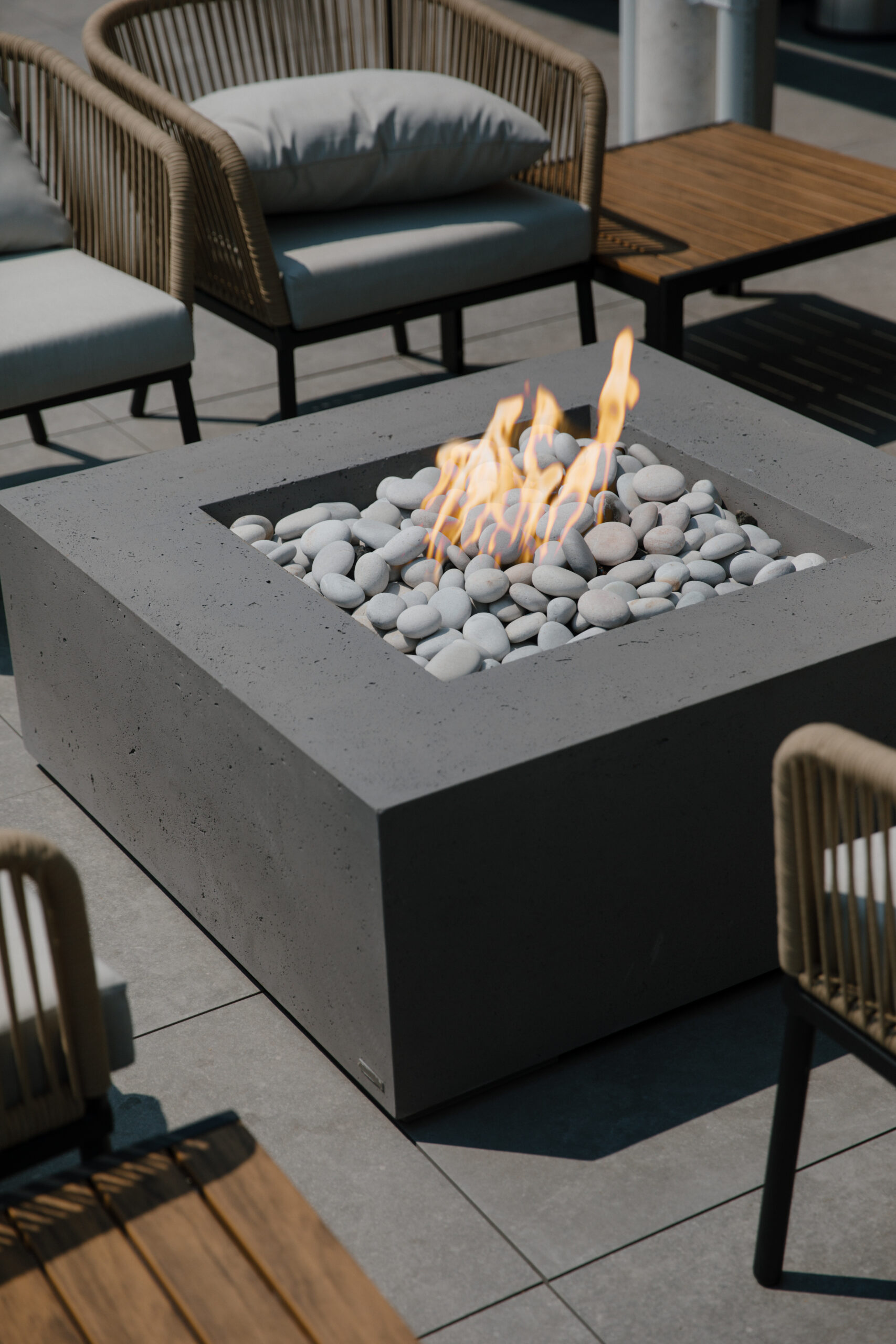 Alea Lightweight Concrete Fire Pits